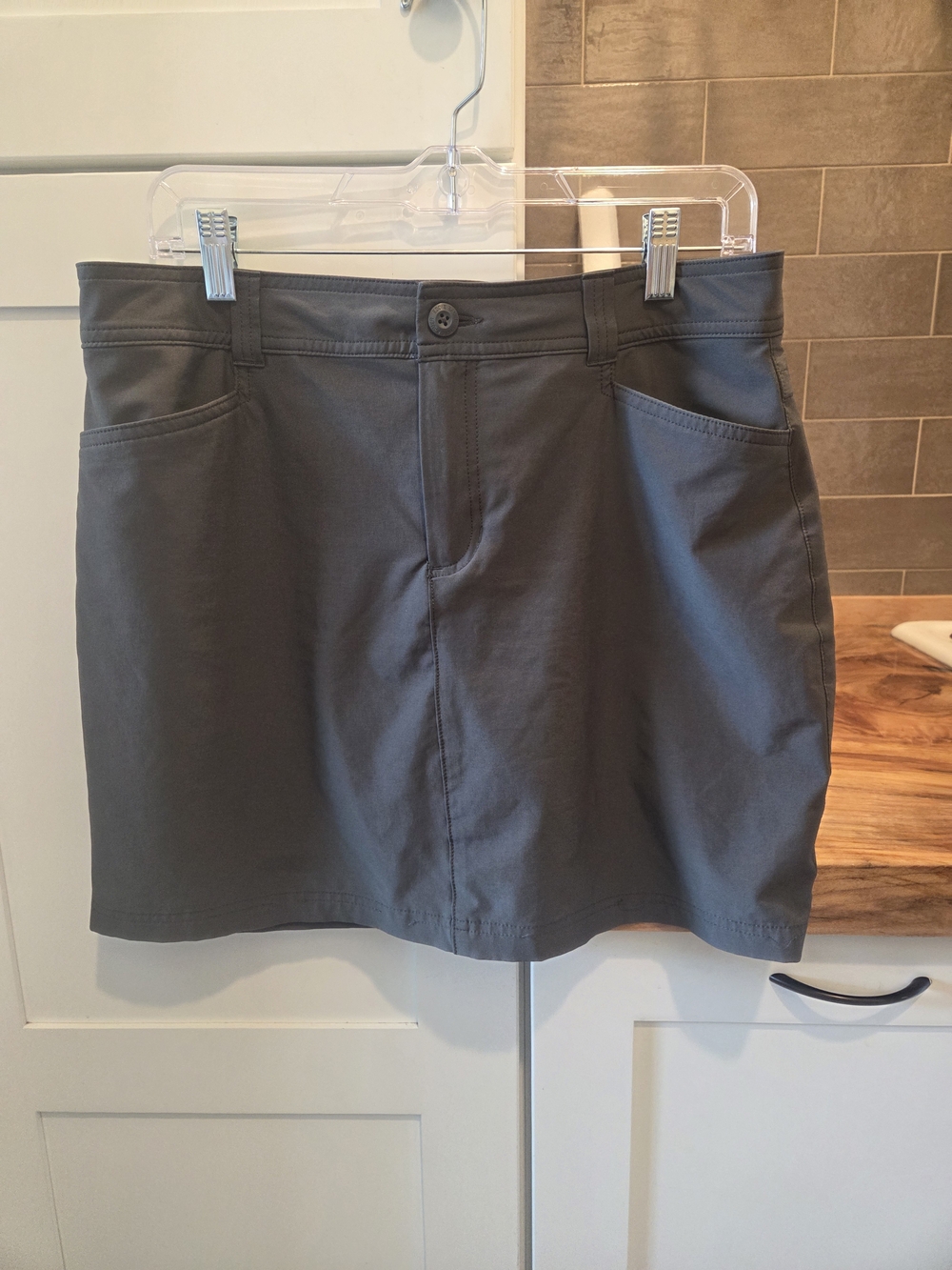 Eddie Bauer Slate Gray Mini Skort